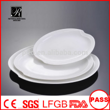 Manufacturer porcelain /ceramic banquet servicing plate fish plate meat plate oval plate